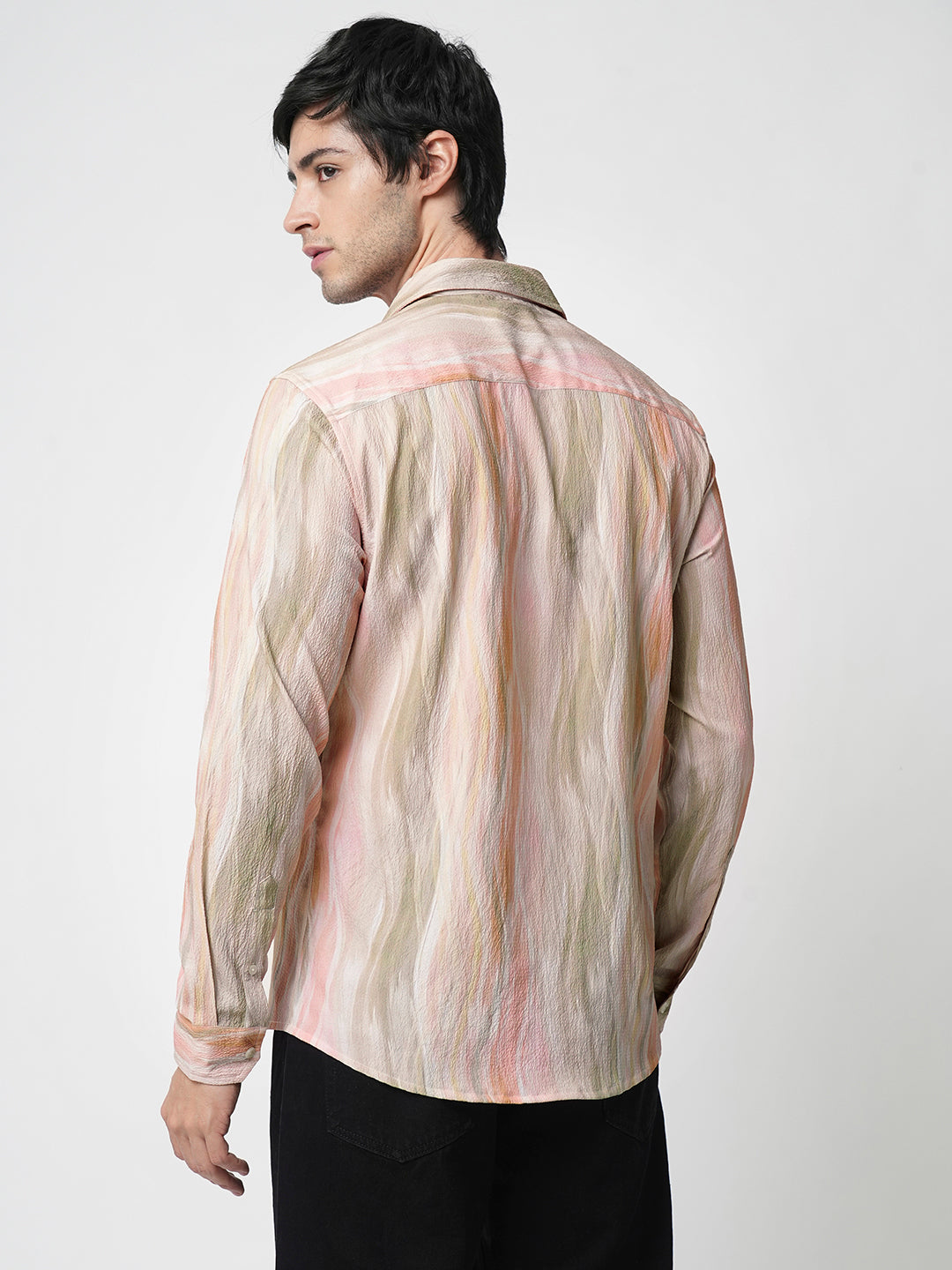 Multicolour Blooming Creased Shirt