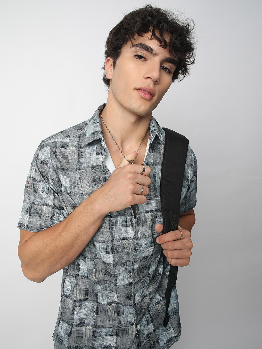 Multicolour Patchwork Textured Shirt