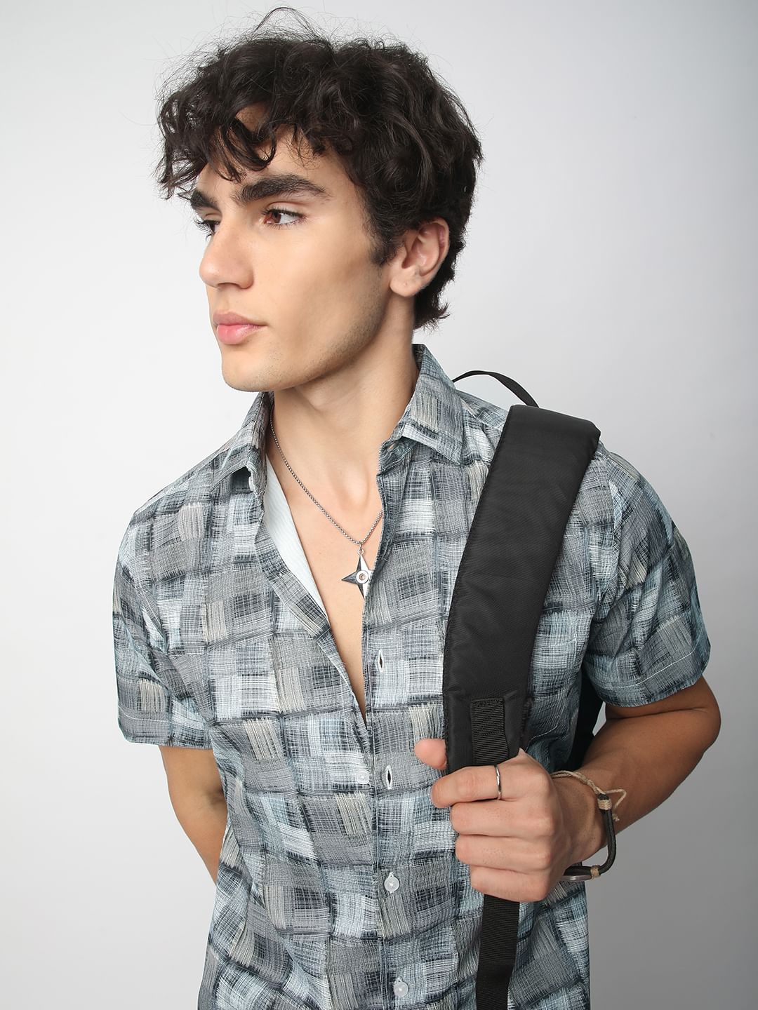 Multicolour Patchwork Textured Shirt