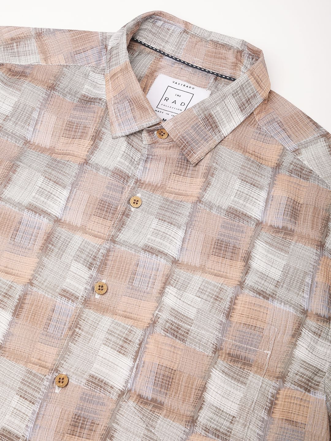 Multicolour Patchwork Textured Shirt
