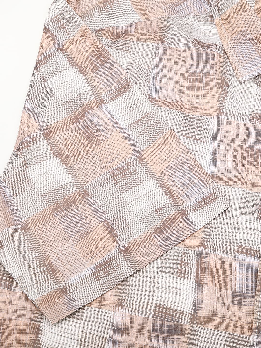 Multicolour Patchwork Textured Shirt