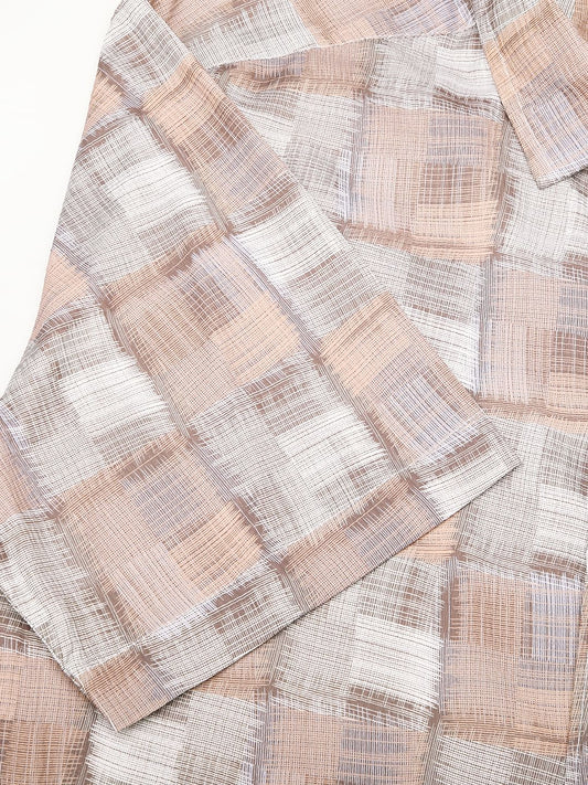 Multicolour Patchwork Textured Shirt