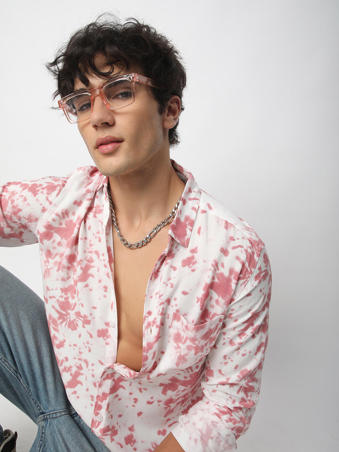 Blush Pink Tie-Dye Shirt