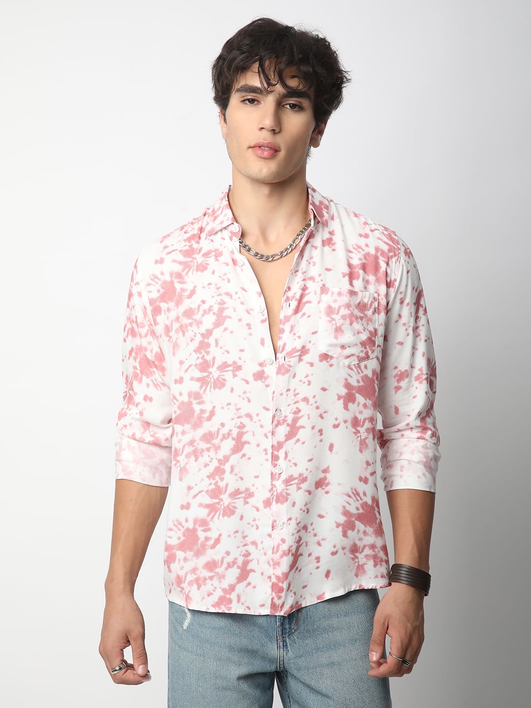 Blush Pink Tie-Dye Shirt