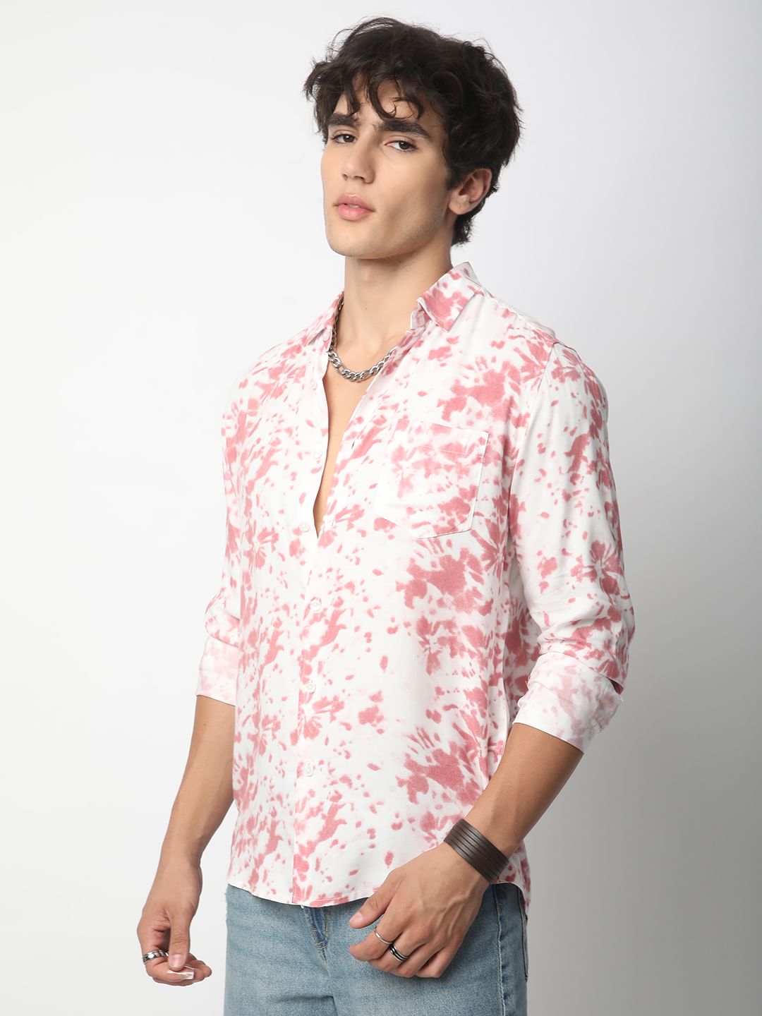 Blush Pink Tie-Dye Shirt