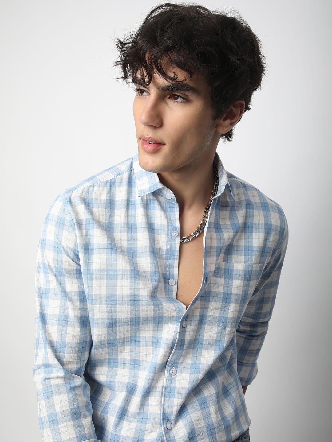 Beach Blue Tartanique Checkered Shirt