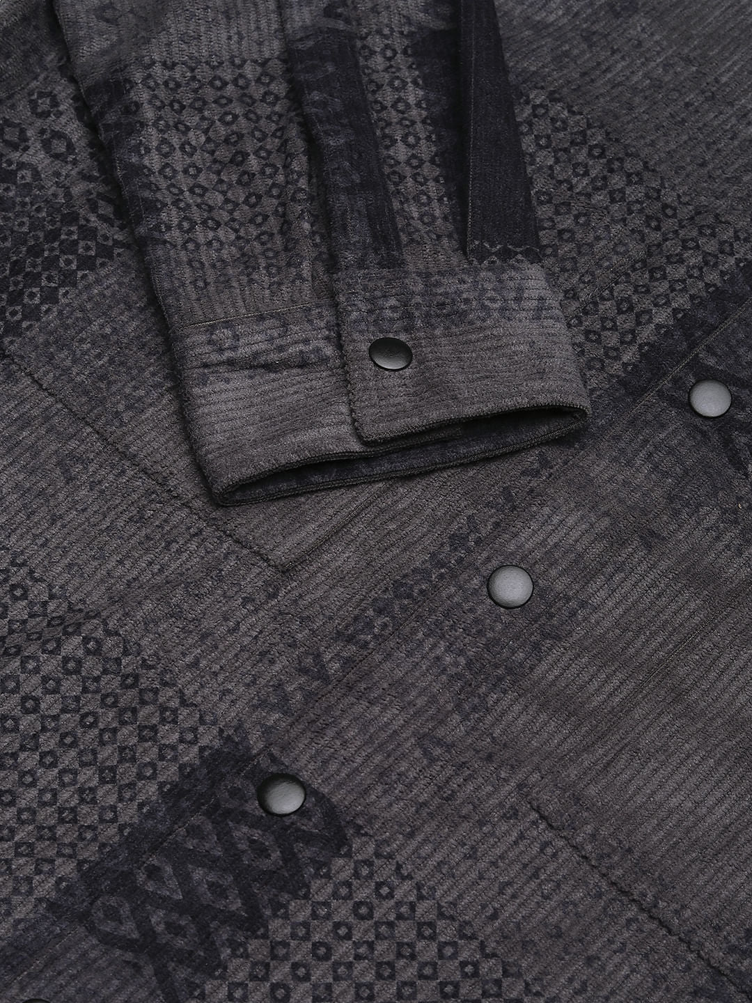 Couture Shadow Grey Double Pocket Corduroy Overshirt