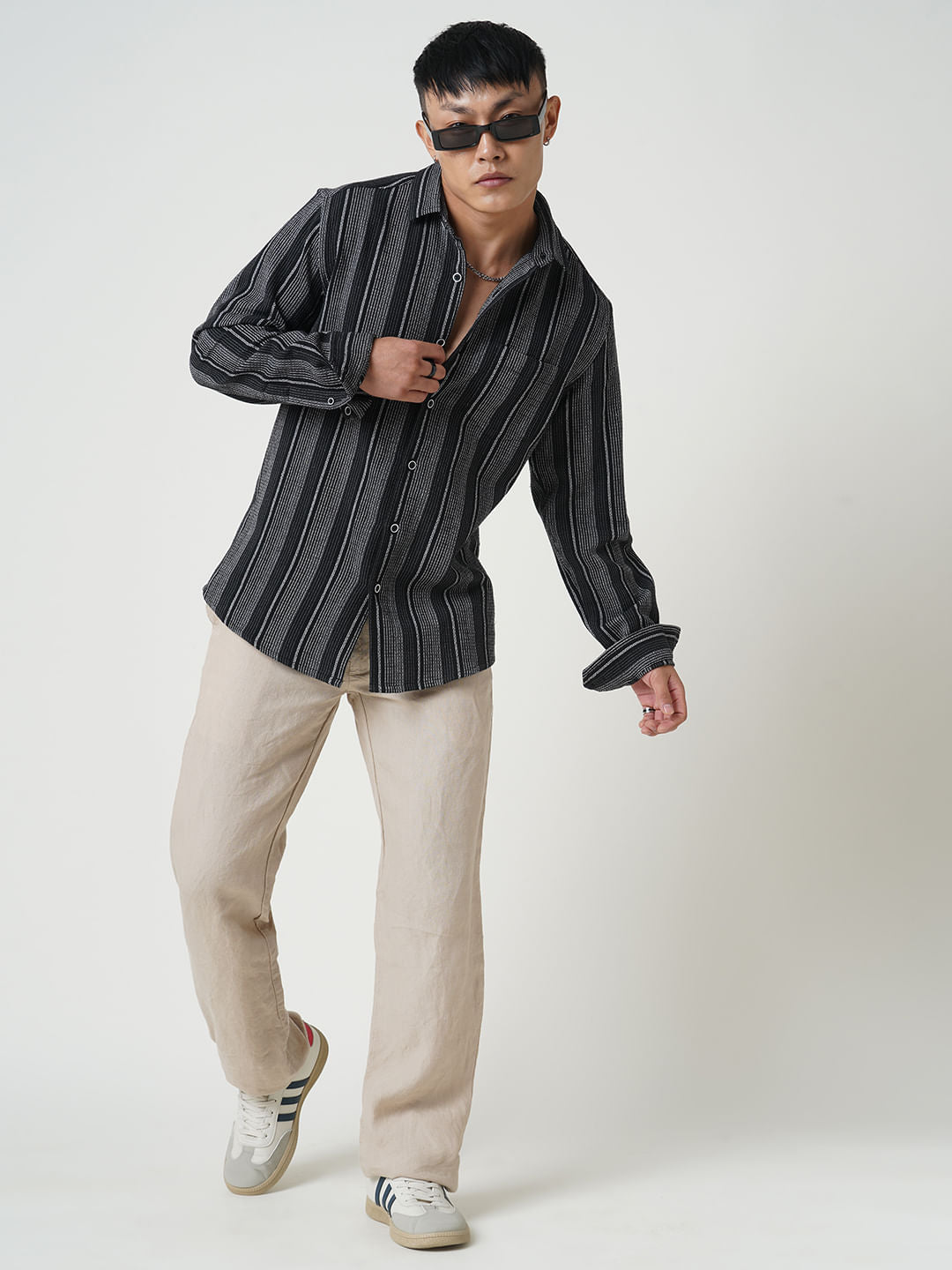 Multicolour Broad Striped Shirt