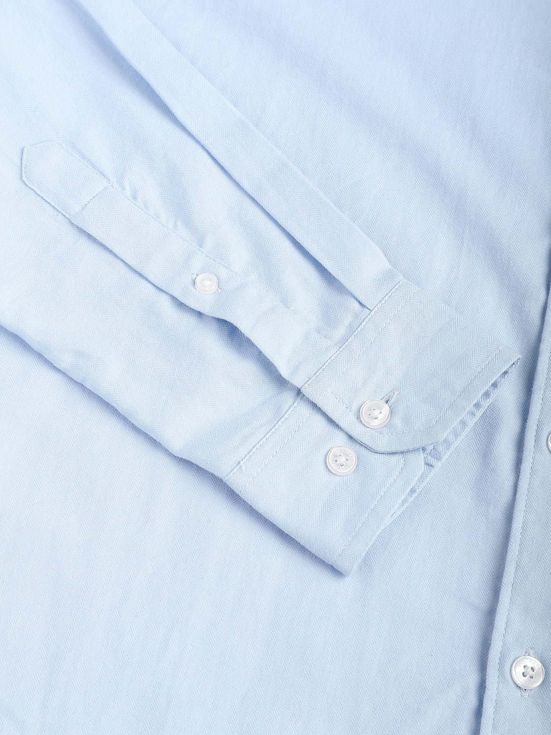 Herringbone Baby Blue Shirt