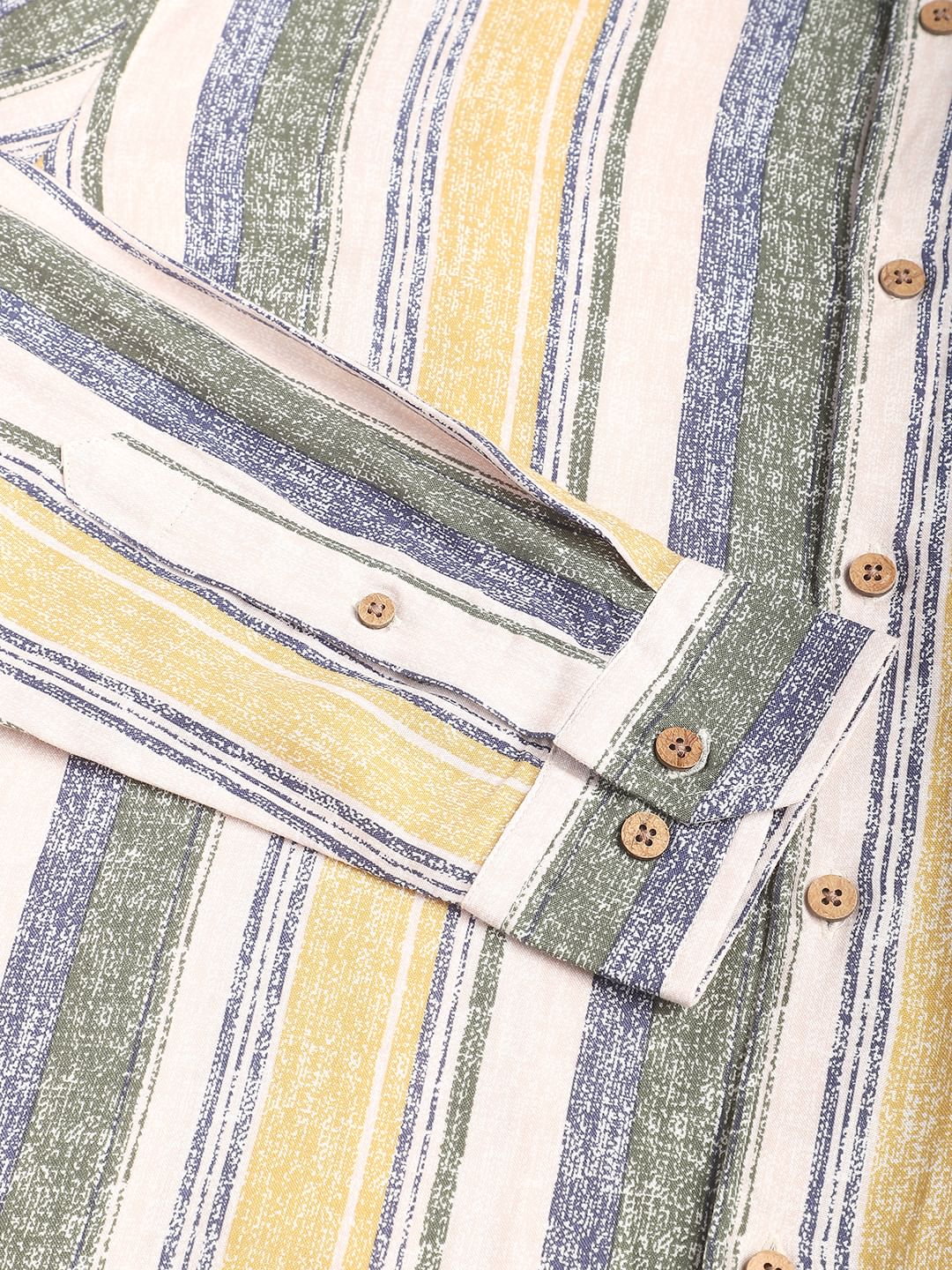 Multicolour Giclée Striped Shirt