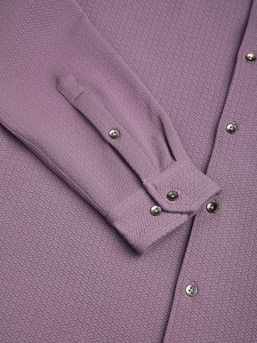 Meticulous Lilac Jacquard Shirt
