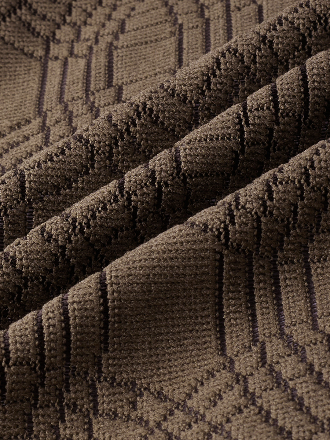 Interweave Mocha Brown Crochet Shirt