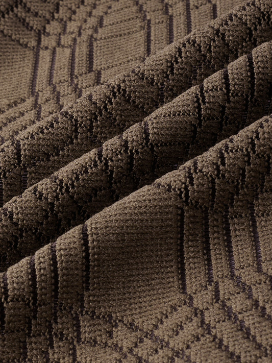 Interweave Mocha Brown Crochet Shirt