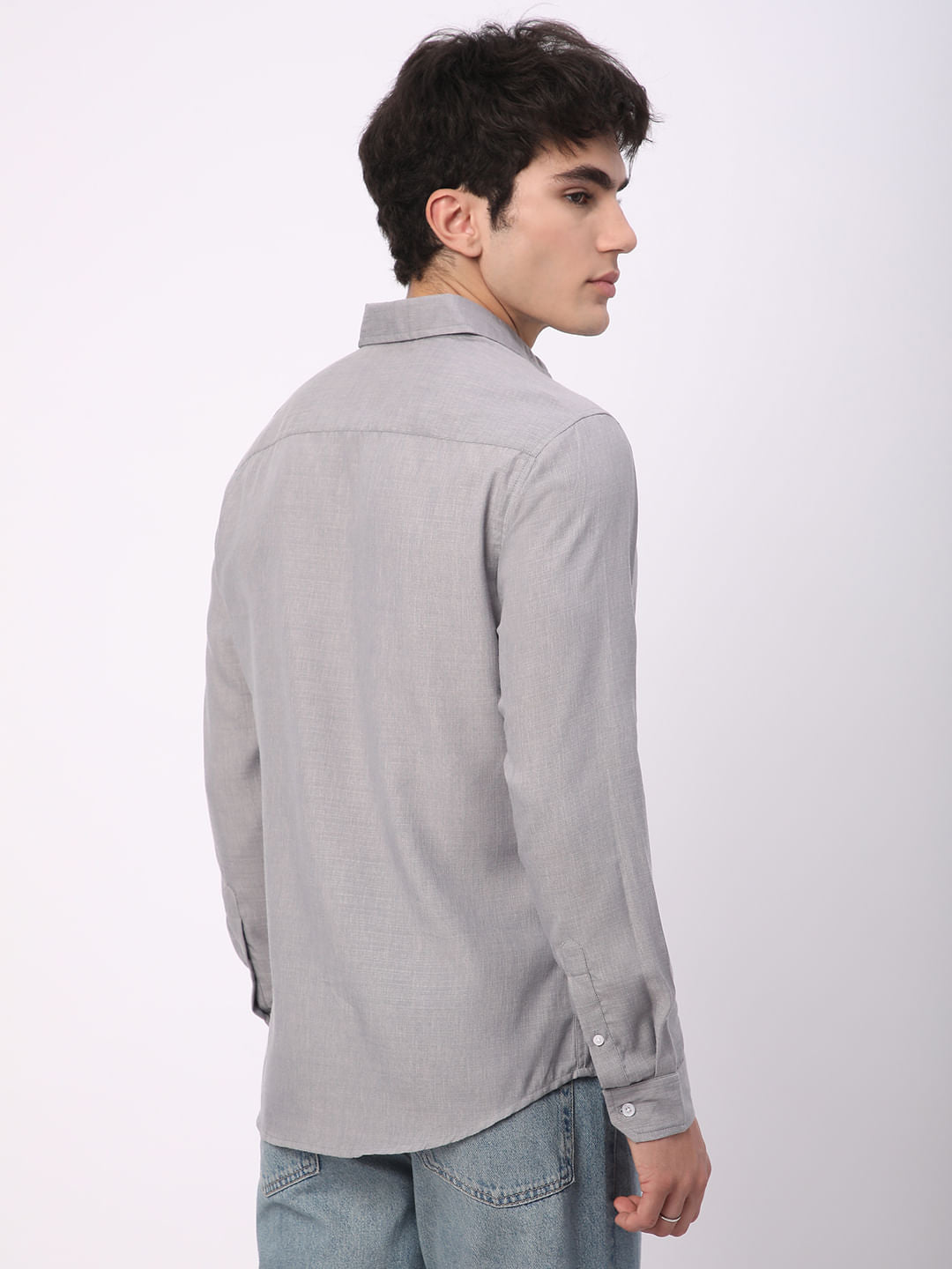 Pewter Grey Linen Shirt