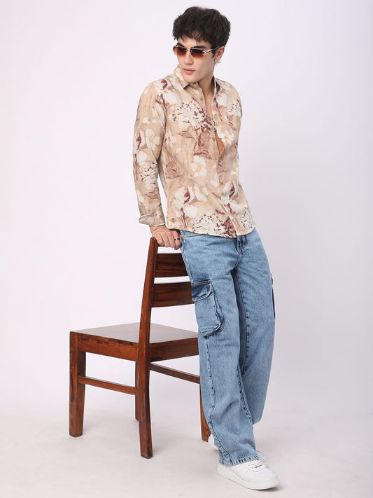Artistic Multicolour Floral Printed Shirt