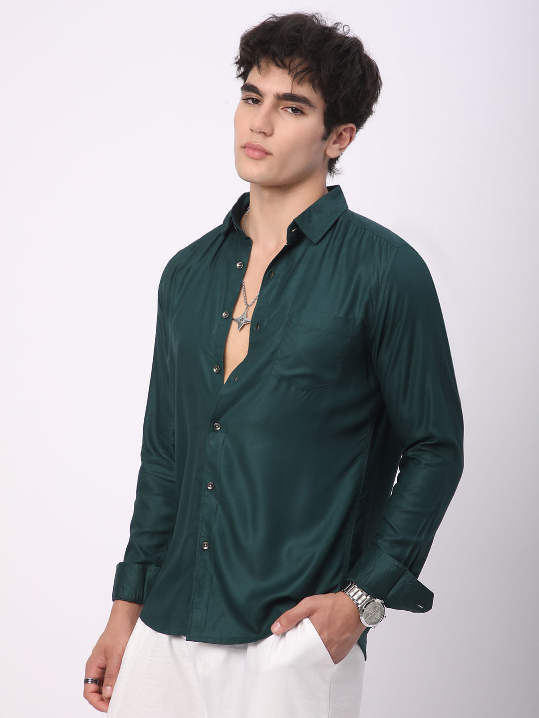 Solid Sacramento Green Shirt