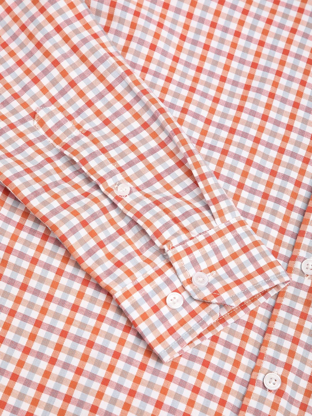 Classic Orange Mini Checkered Shirt