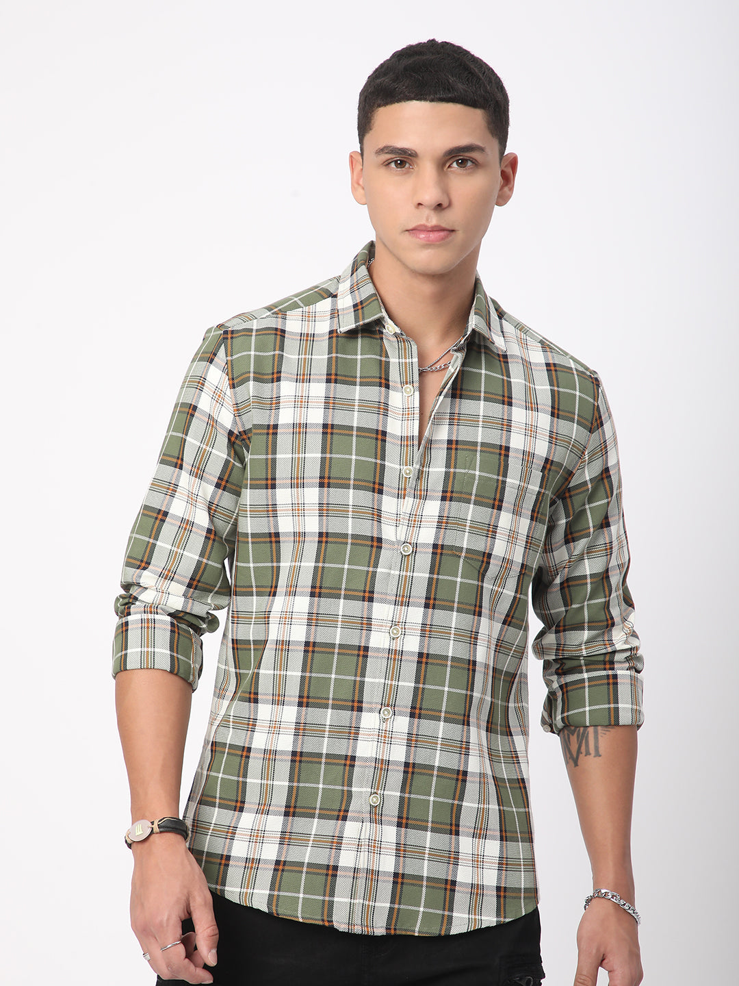 Timeless Tartanique Green Checkered Shirt