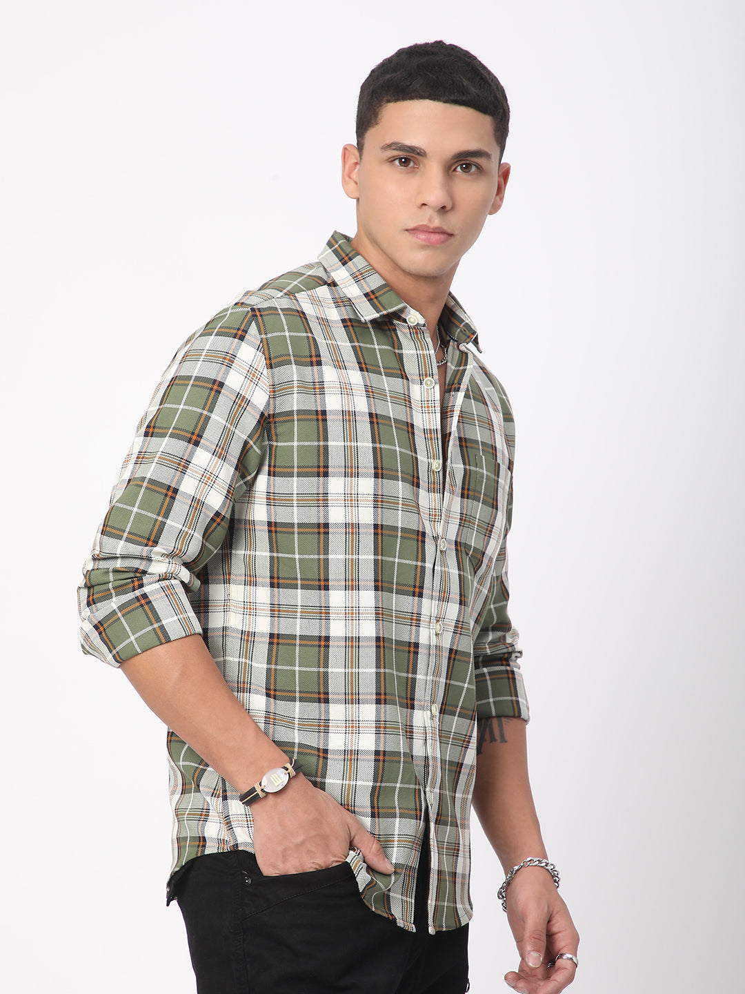 Timeless Tartanique Green Checkered Shirt