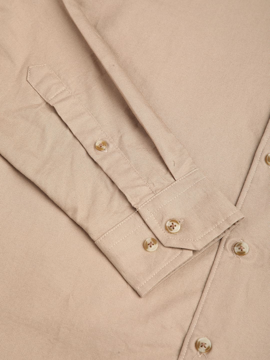 Voguish Solid Khaki Overshirt
