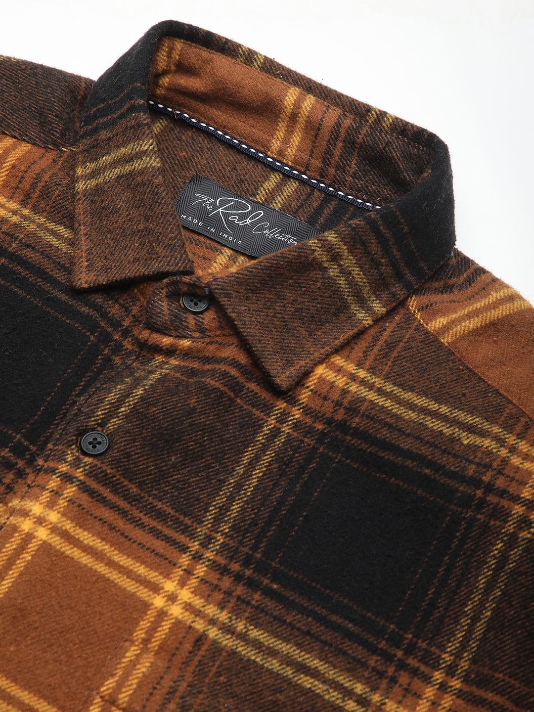 Super Soft Flannel Umber Brown Checkered Shirt