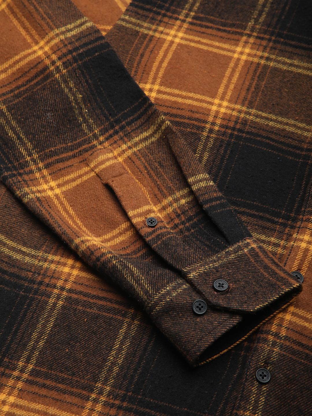Super Soft Flannel Umber Brown Checkered Shirt