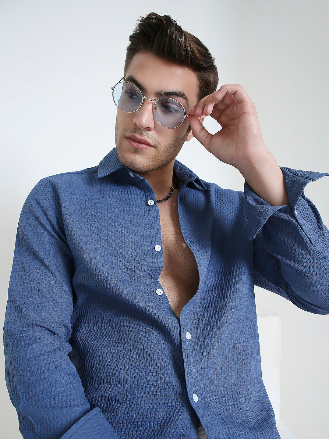 Arctic Ripple Textured Shirt