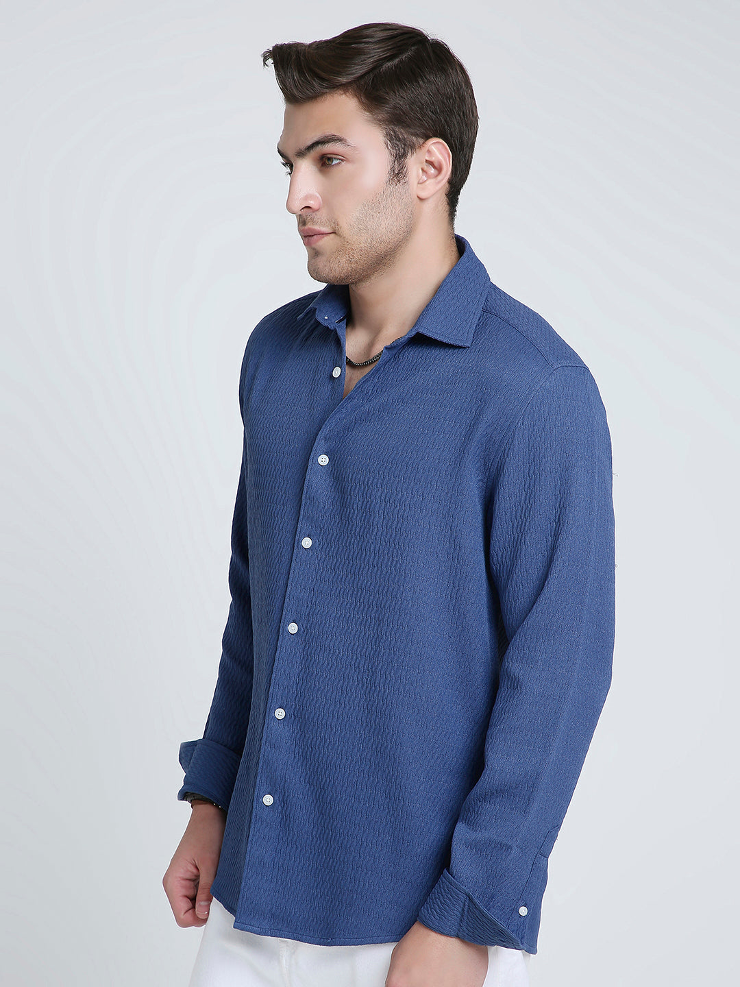 Arctic Ripple Textured Shirt
