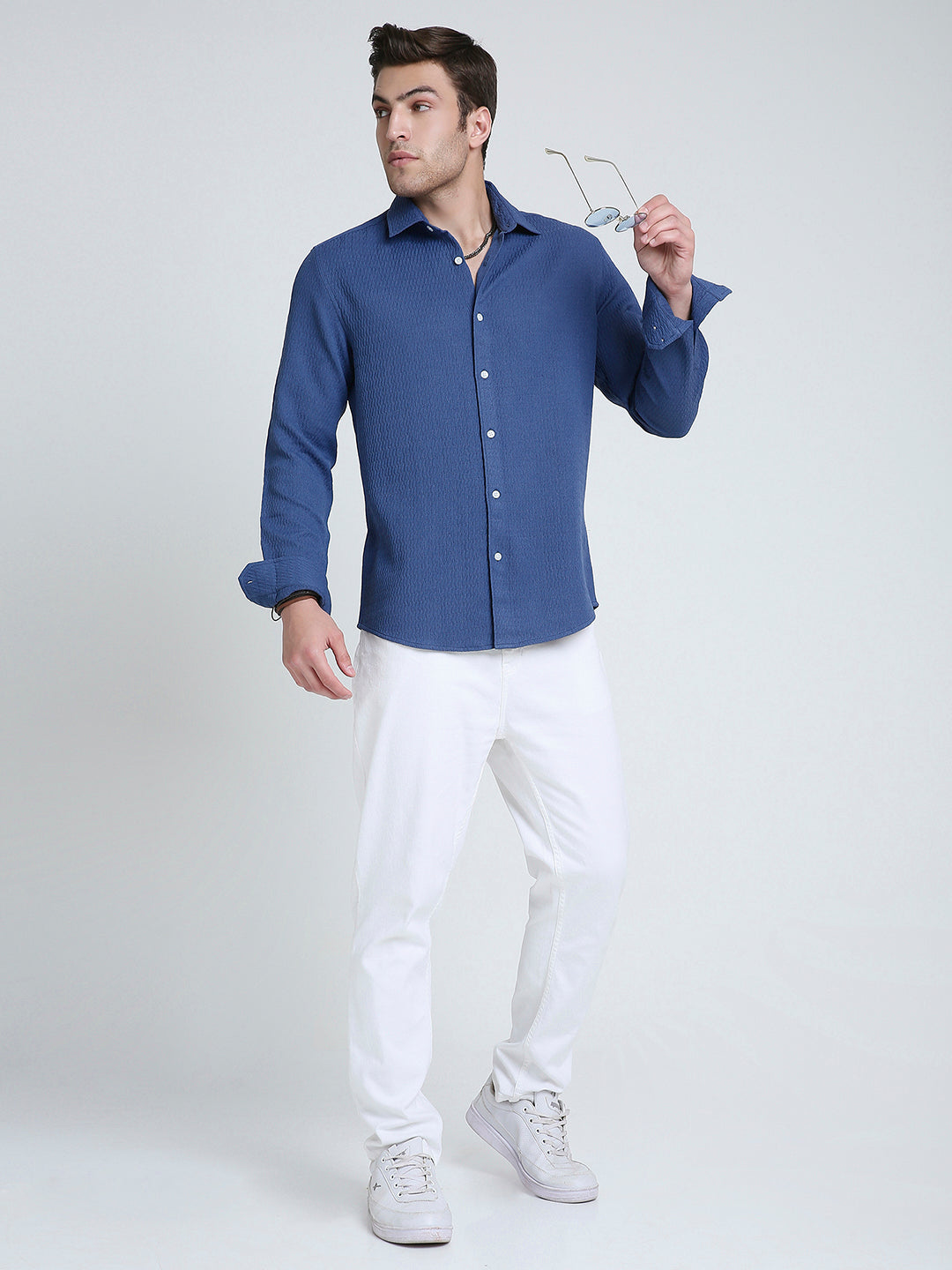 Arctic Ripple Textured Shirt