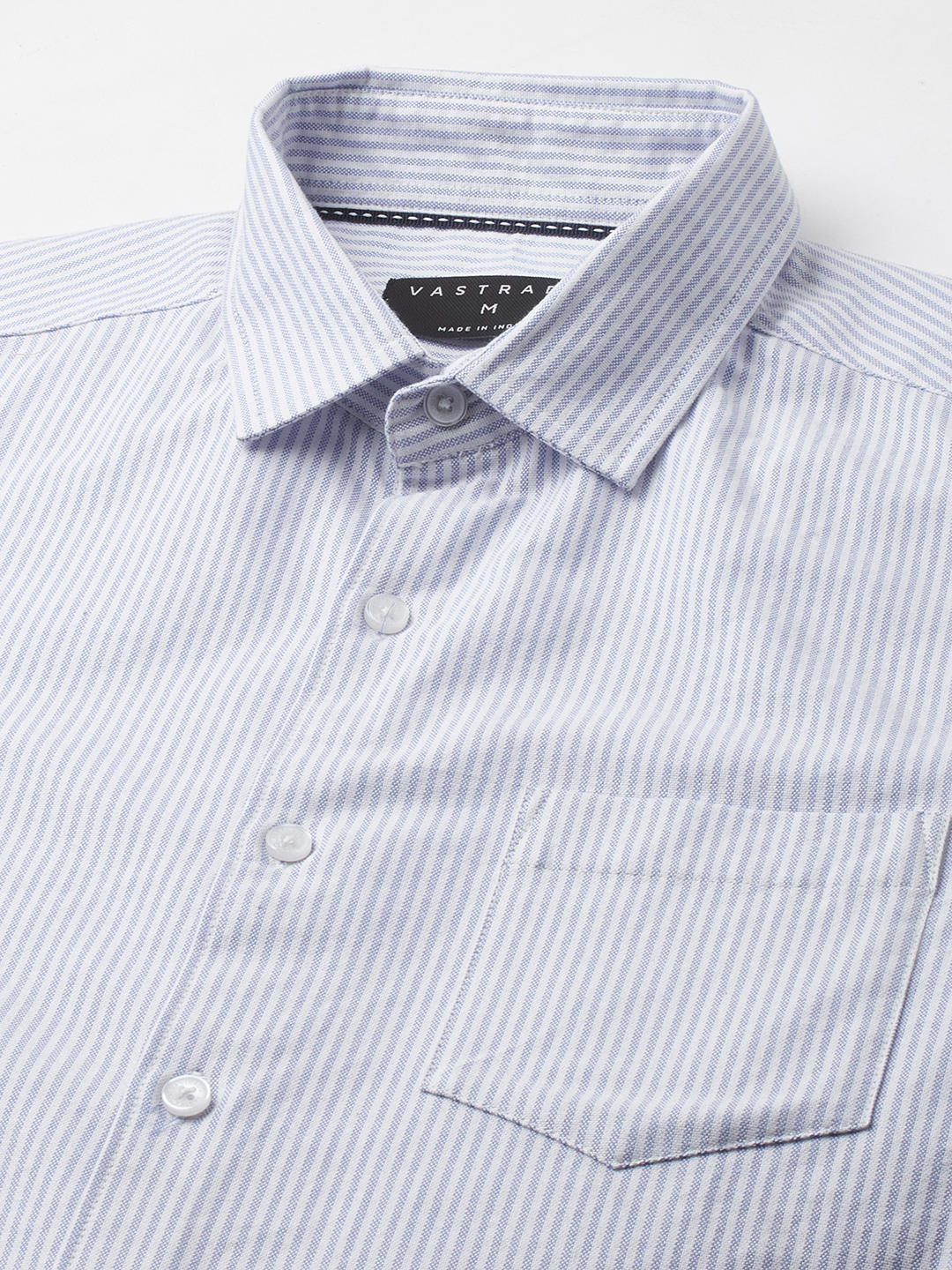 Blue & White Candy Striped Shirt