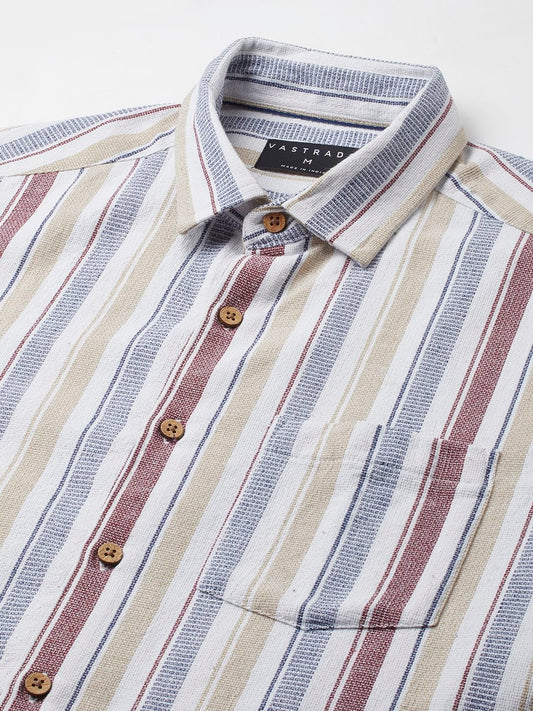 Multicolour Broad Striped Shirt