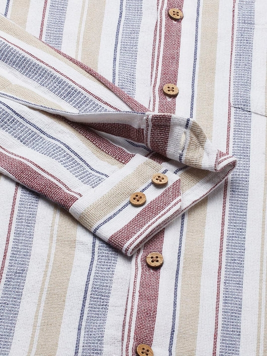 Multicolour Broad Striped Shirt
