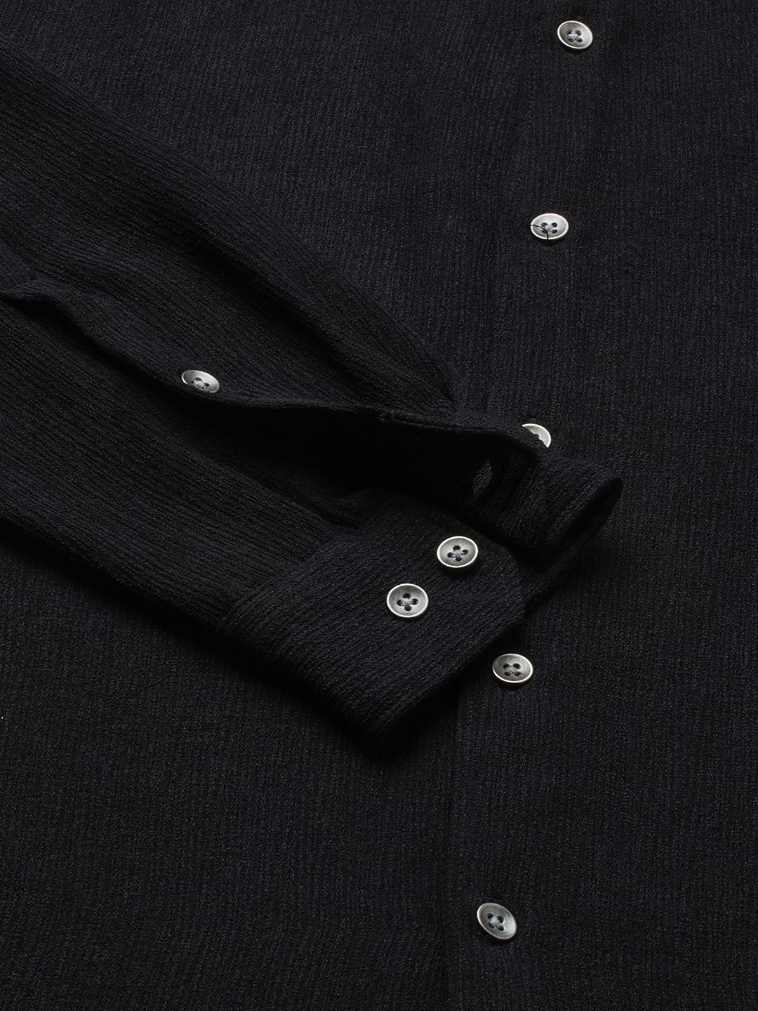 Ink Black Crepe Shirt