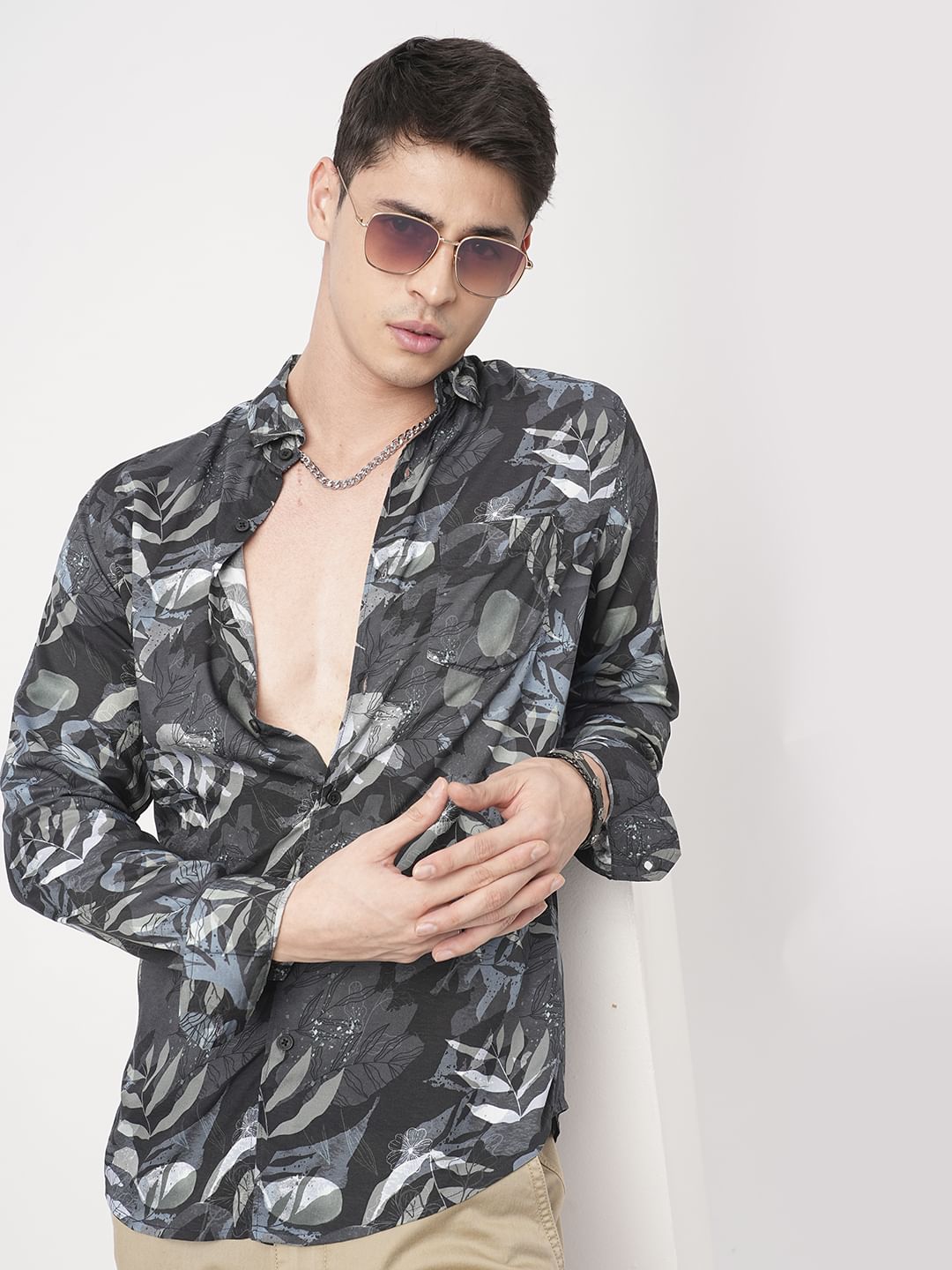 Multicolour Tropical Printed Shirt