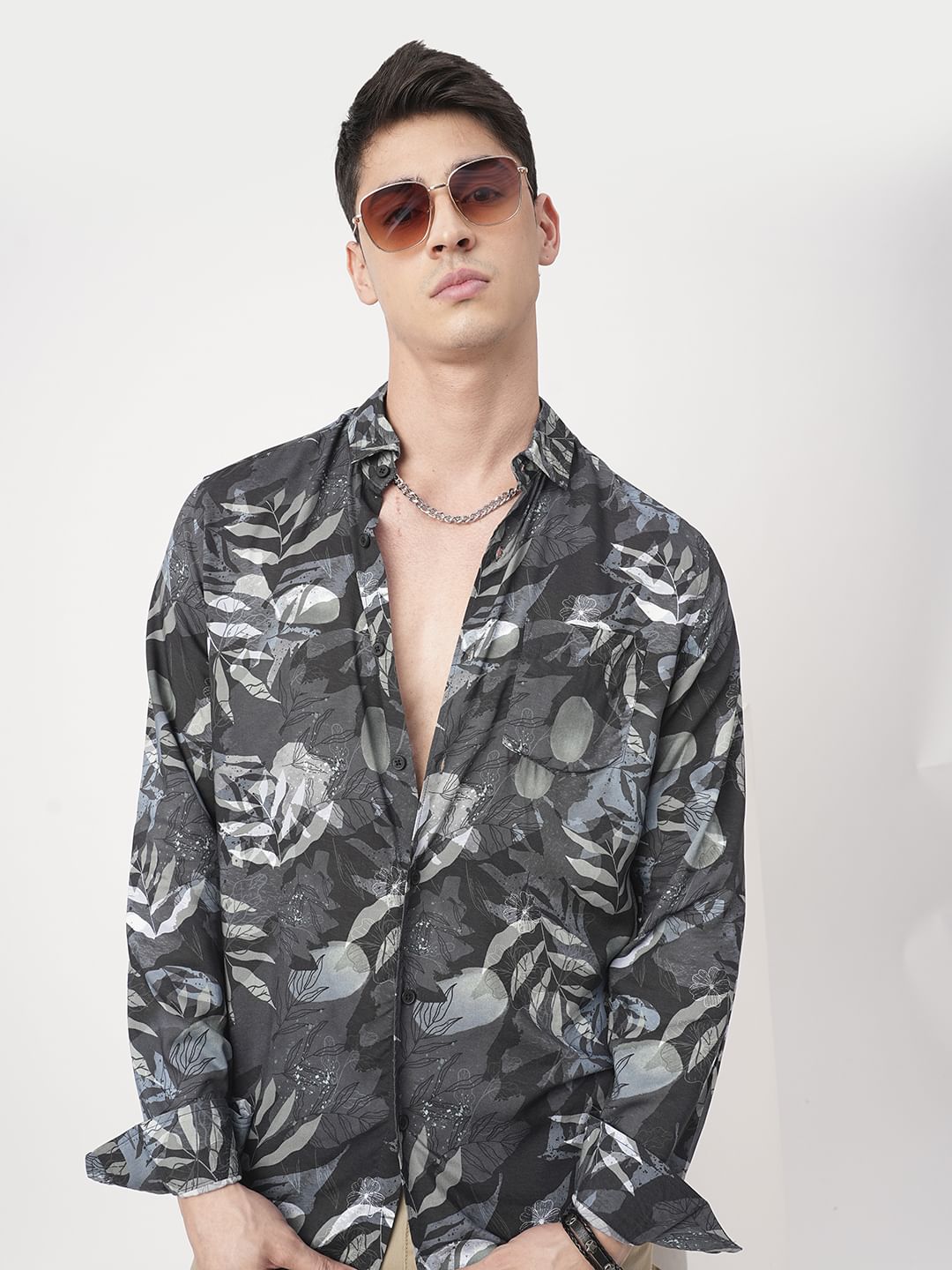 Multicolour Tropical Printed Shirt