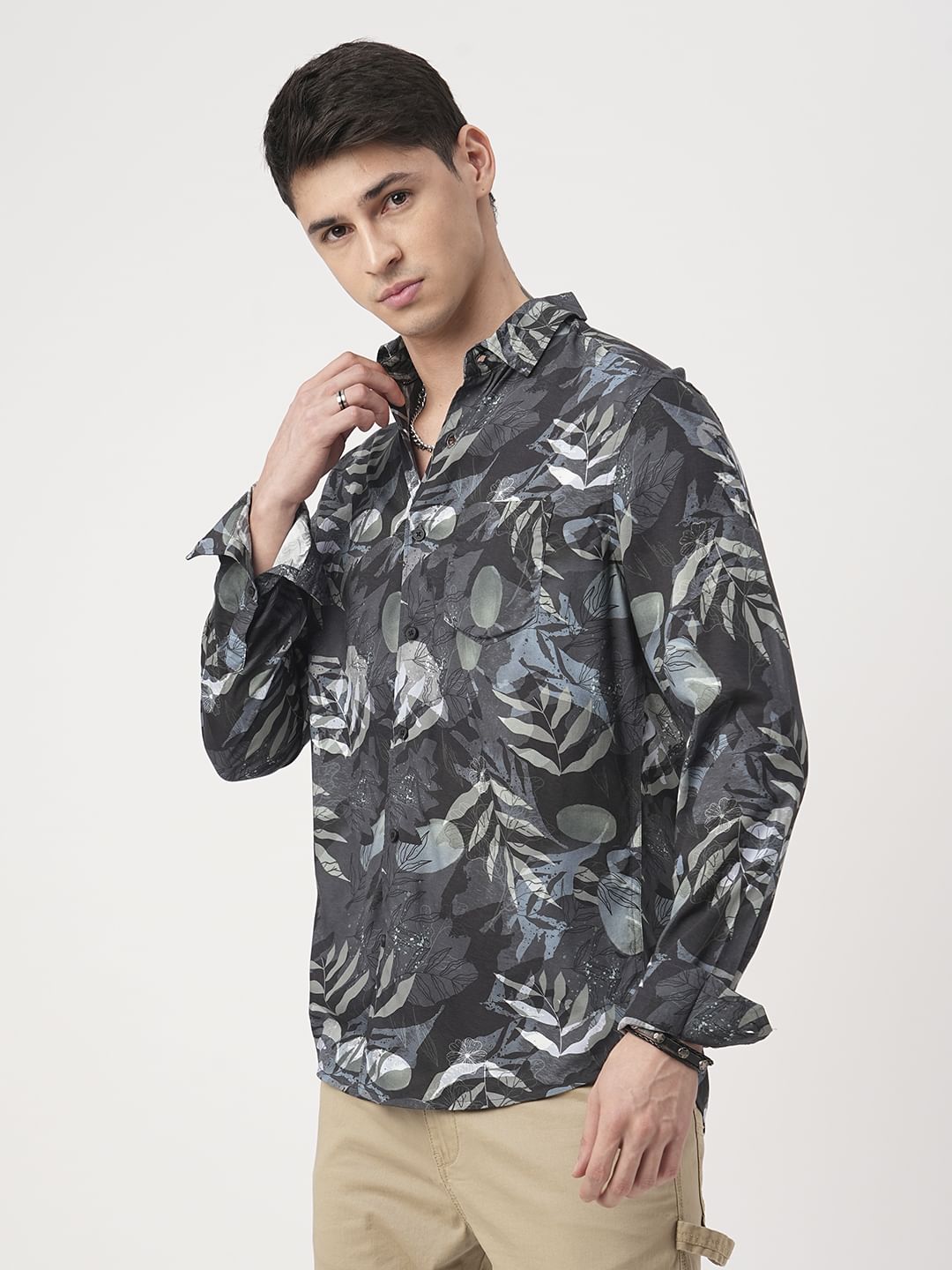 Multicolour Tropical Printed Shirt