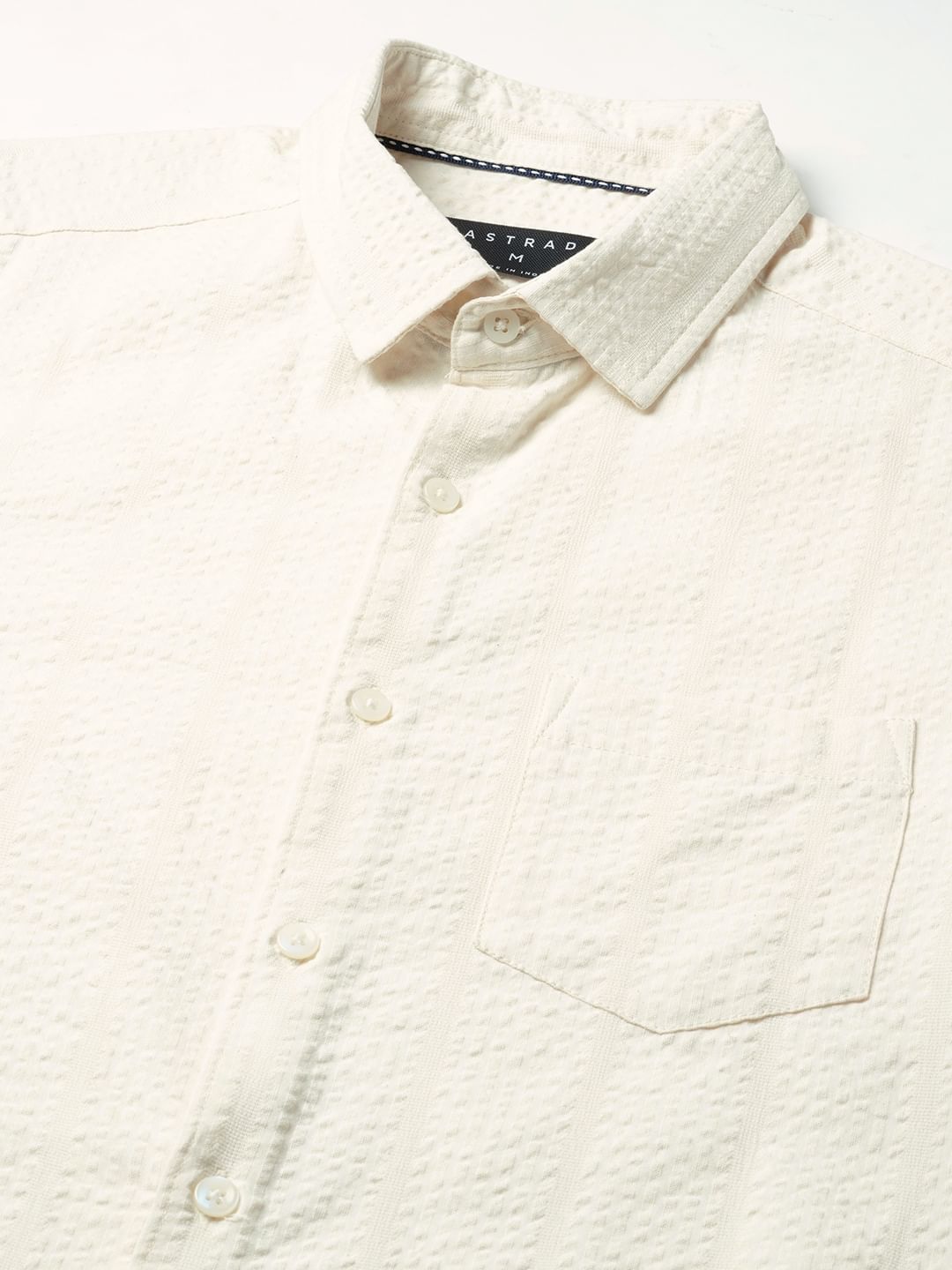 Ivory Seersucker Shirt