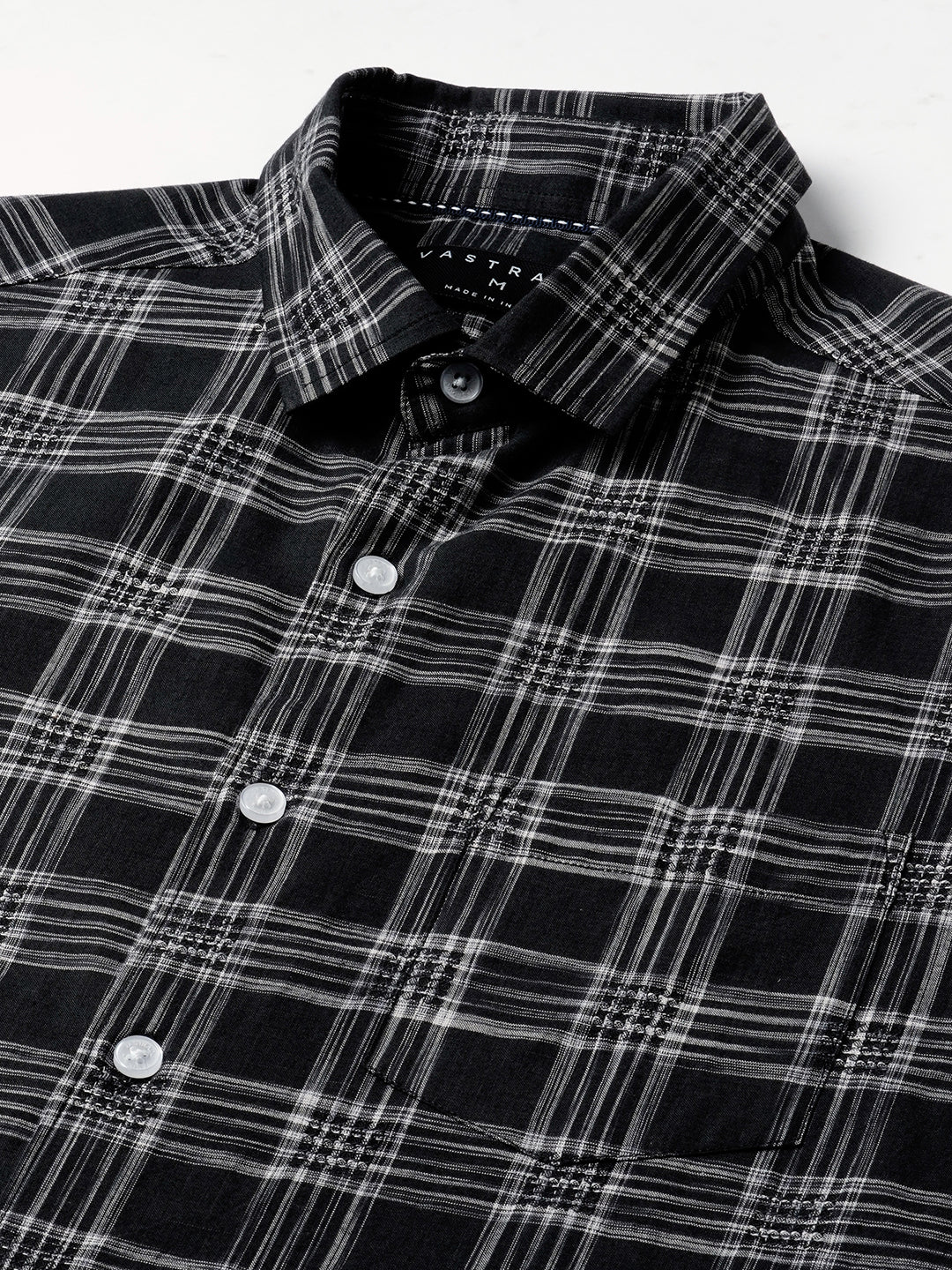 Black & White Box Checkered Shirt