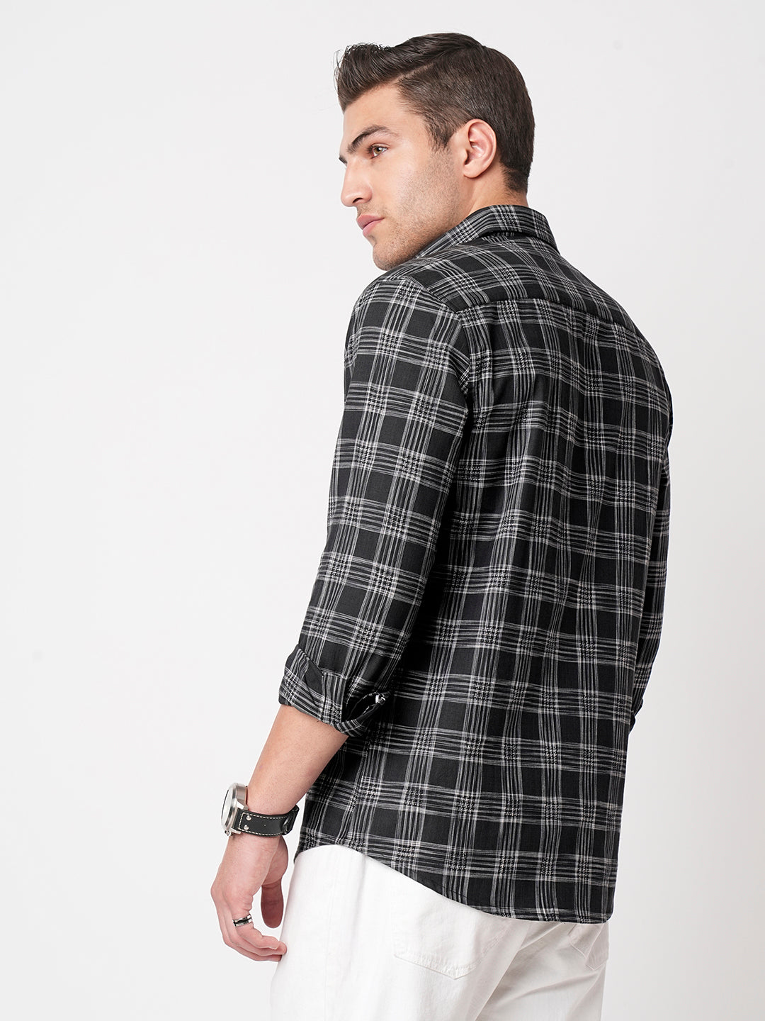 Black & White Box Checkered Shirt