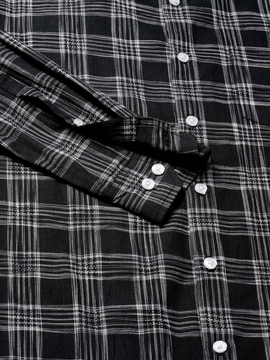 Black & White Box Checkered Shirt