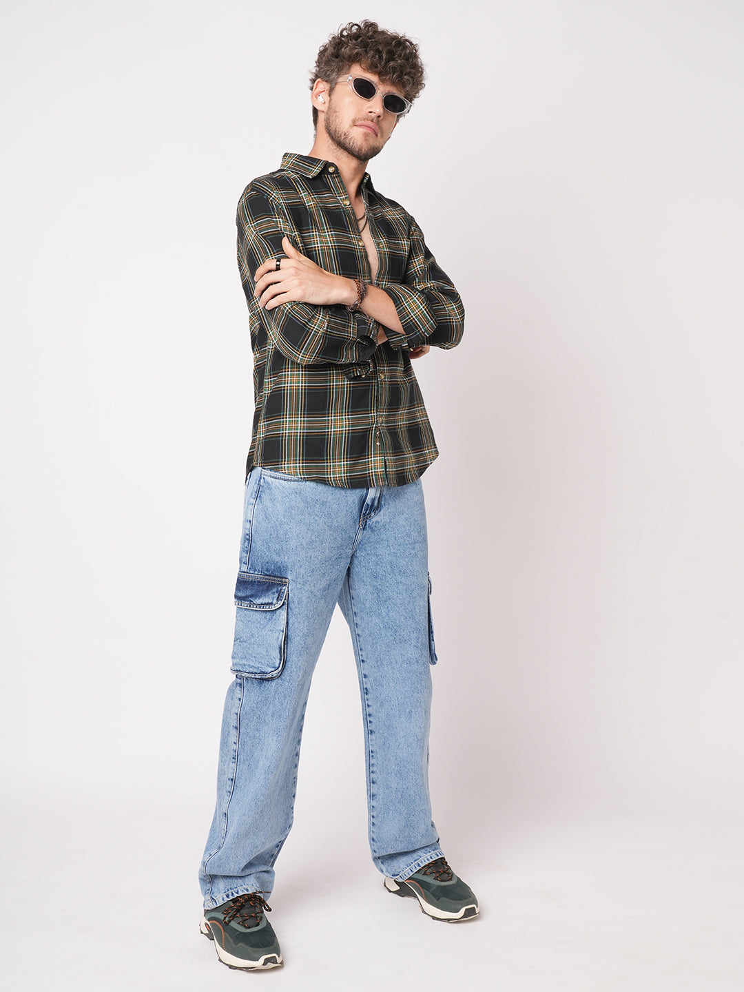 Premium Giza Cotton Multicolour Tartan Checked Shirt