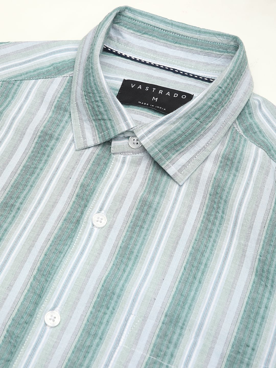 Multicolour Seersucker Striped Shirt