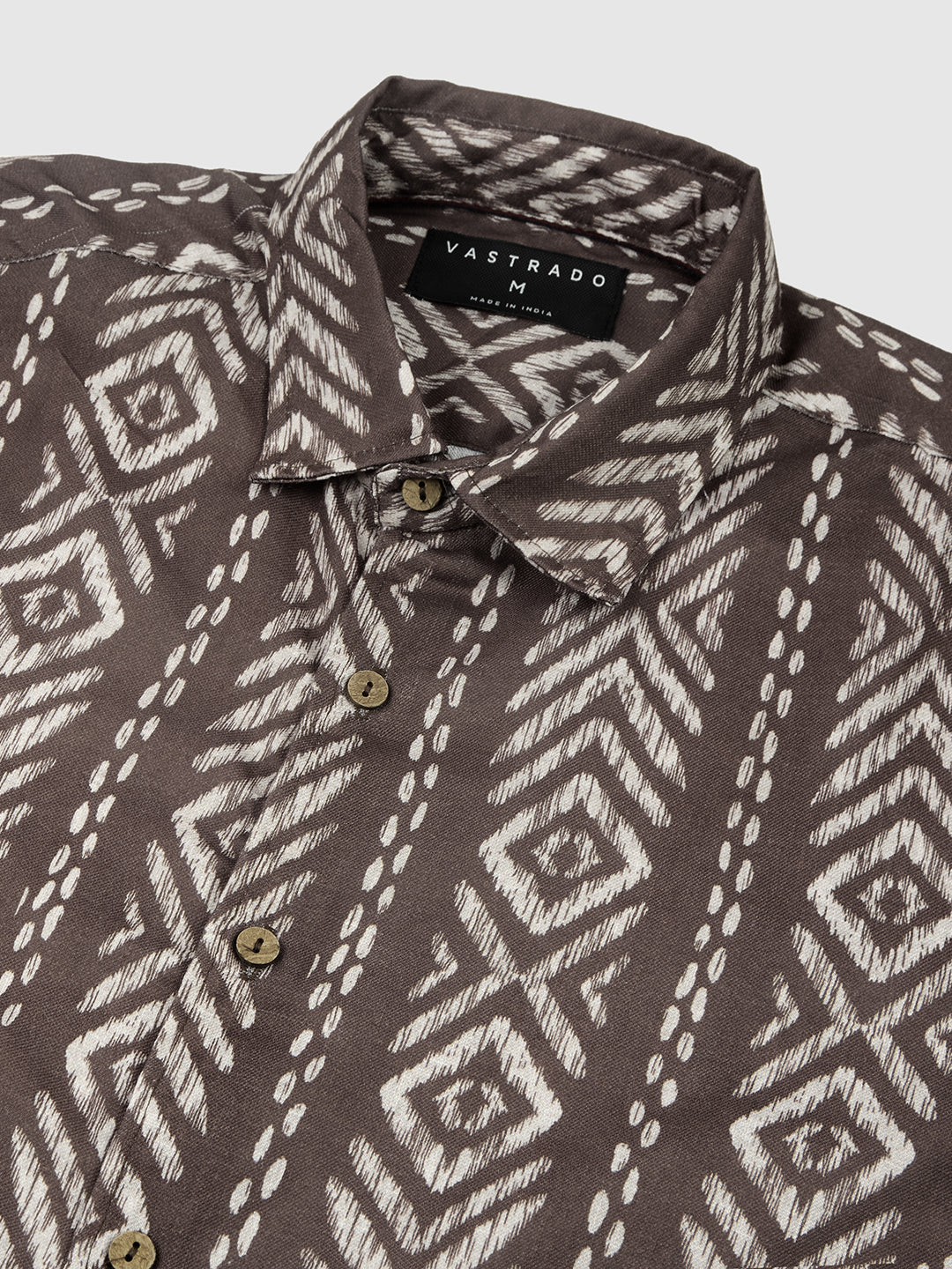 Penny Brown Ikat Printed Shirt