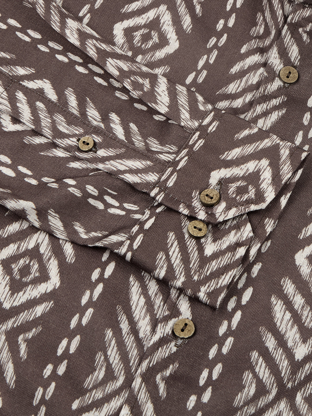 Penny Brown Ikat Printed Shirt