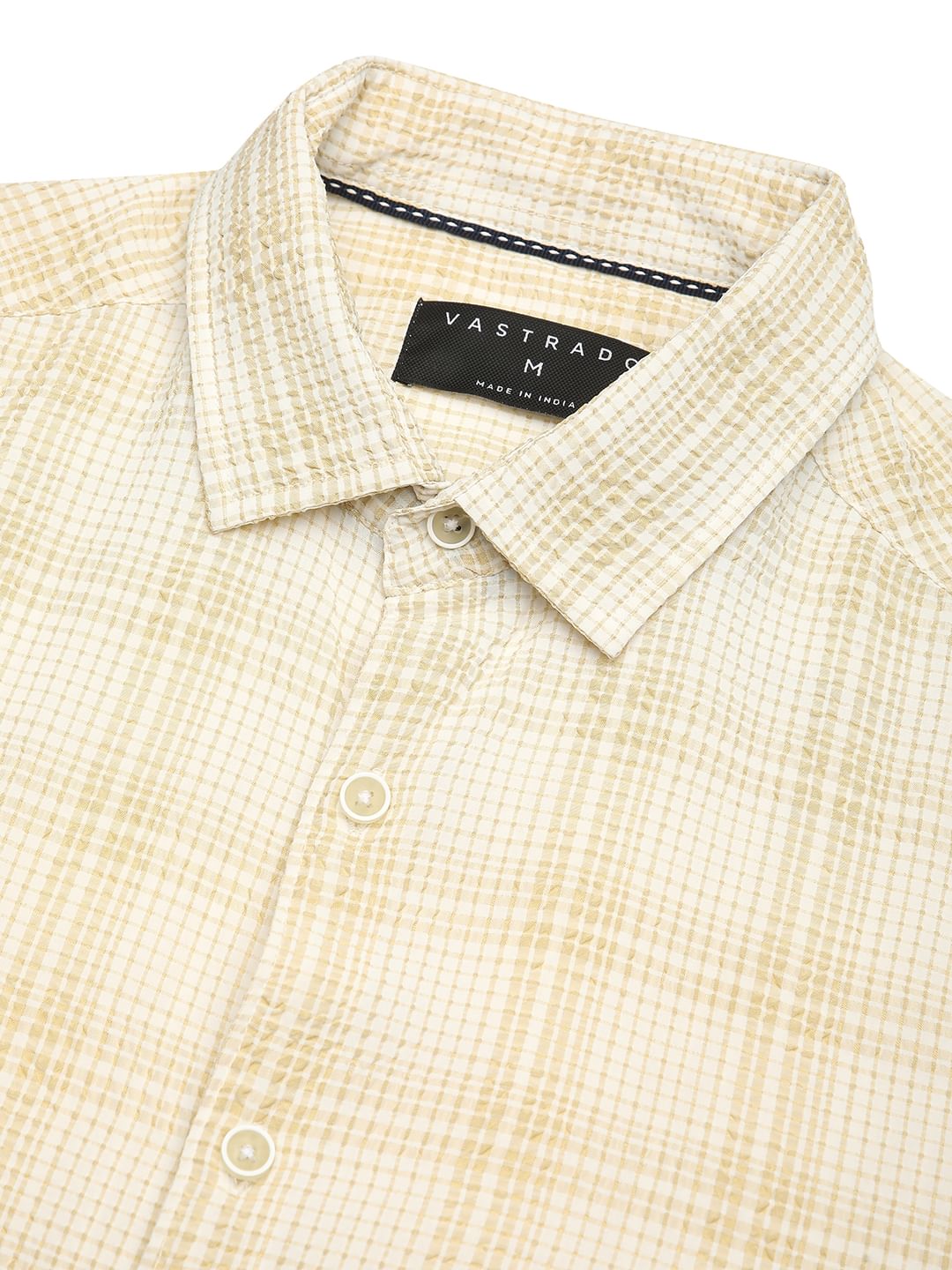 Dandelion Mini Plaid Checks Seersucker Shirt