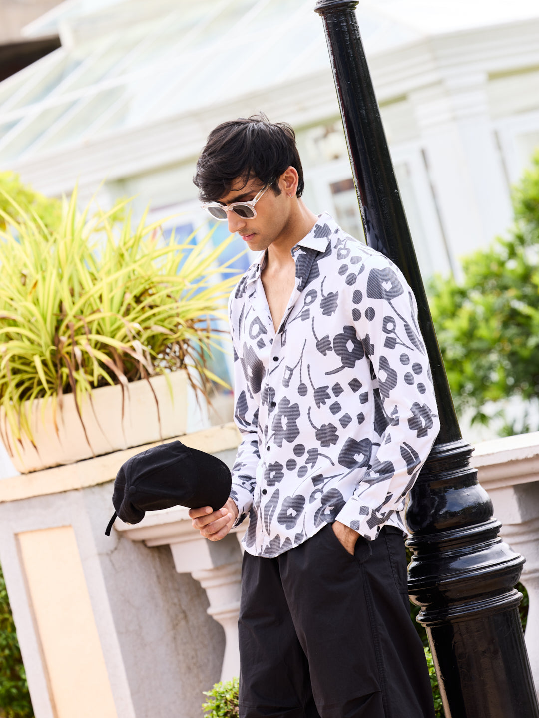 Self-Design Horizontal Striped Shirt