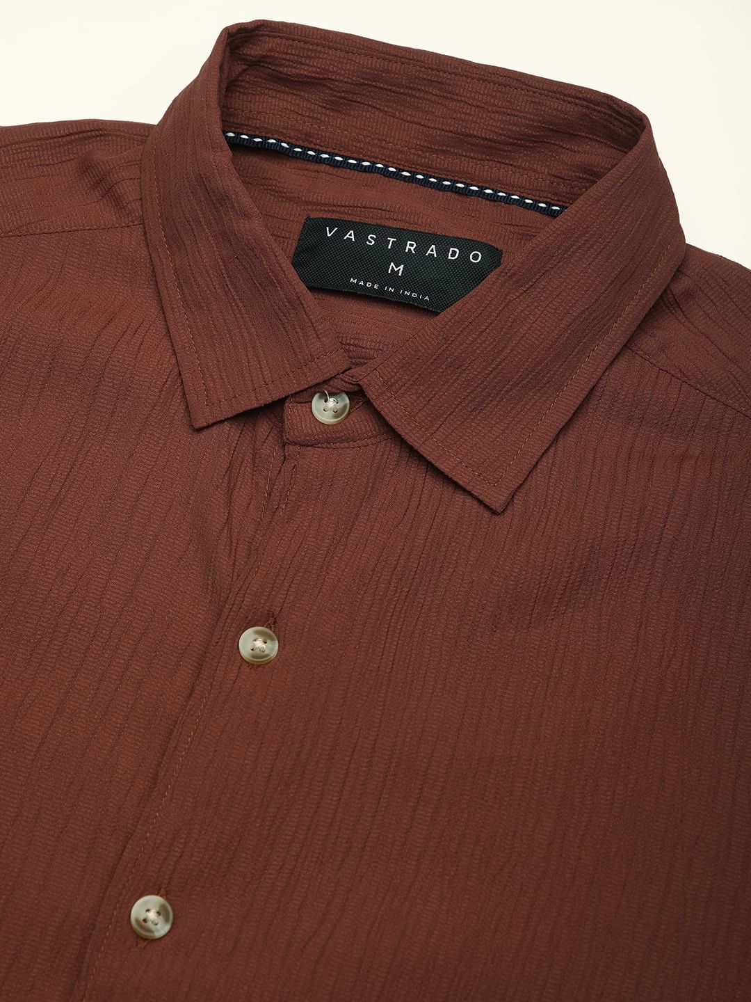 Pecan Brown Textured Shirt
