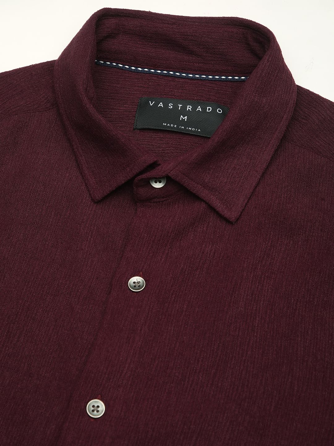 Suave Wine Crepe Shirt