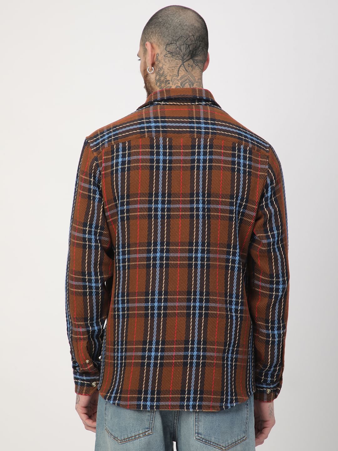 Elegance Multicolour Heavy Twill Checks Shirt