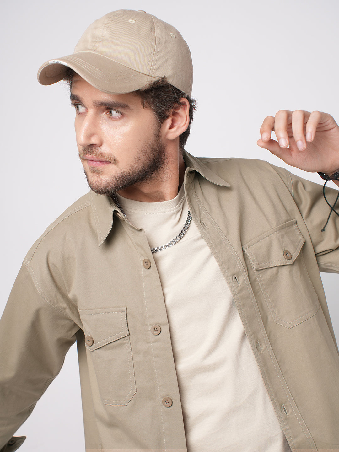 Super Soft Bridgewater Tan Double Pocket Overshirt